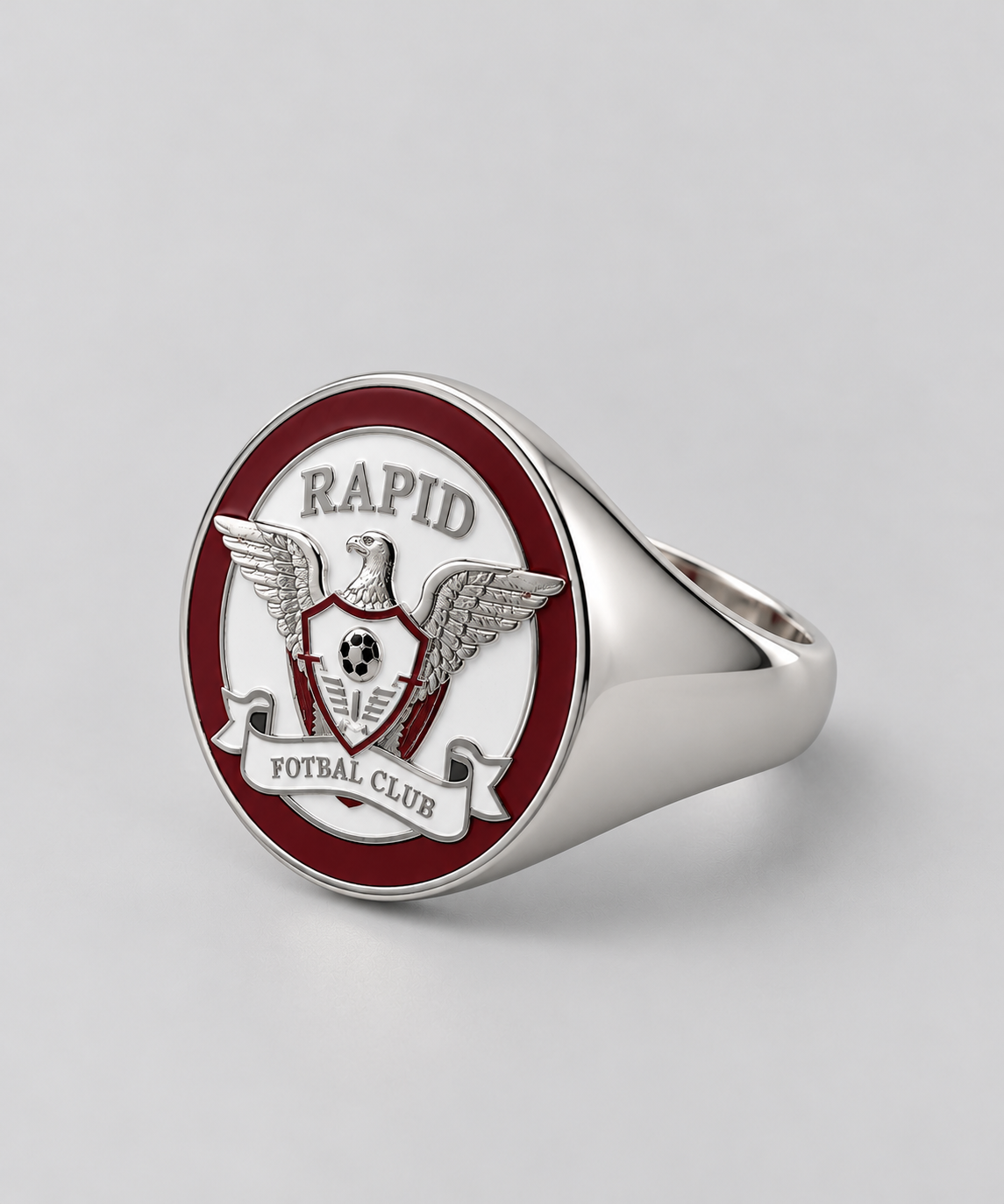 Inel signet FC Rapid din argint 925